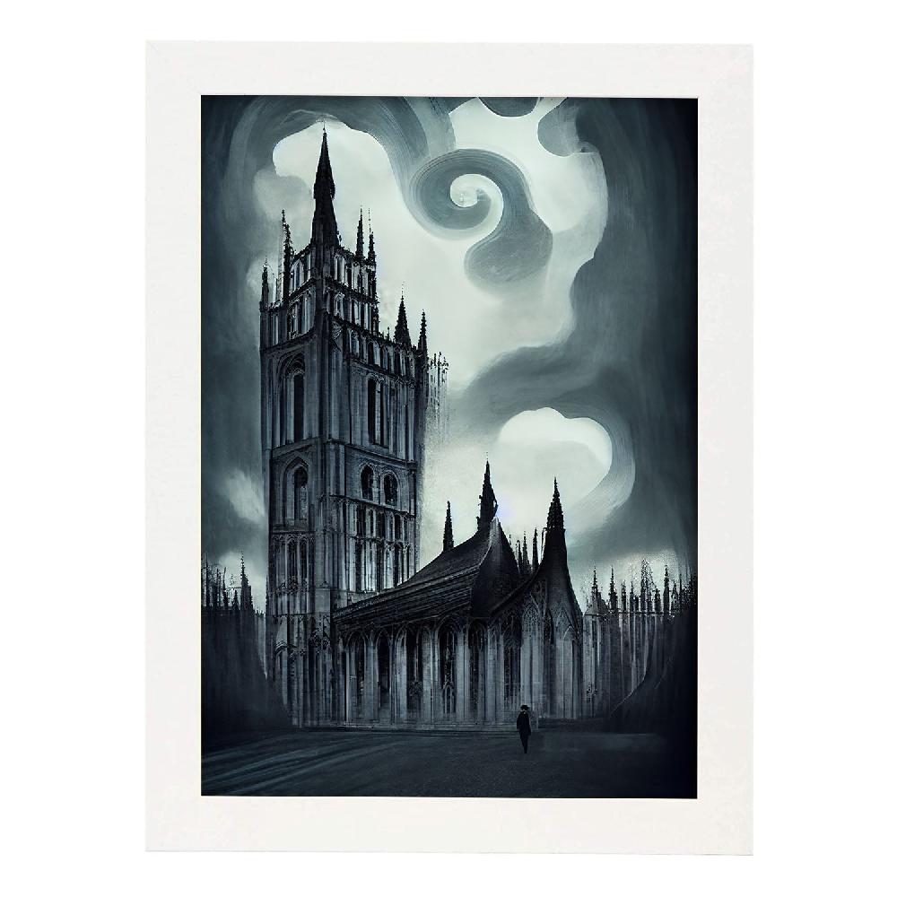 Nacnic Lámina Nacnic De La Abadía De Westminster Al Estilo T. Burton