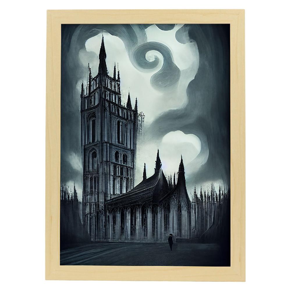 Nacnic Lámina Nacnic De La Abadía De Westminster Al Estilo T. Burton