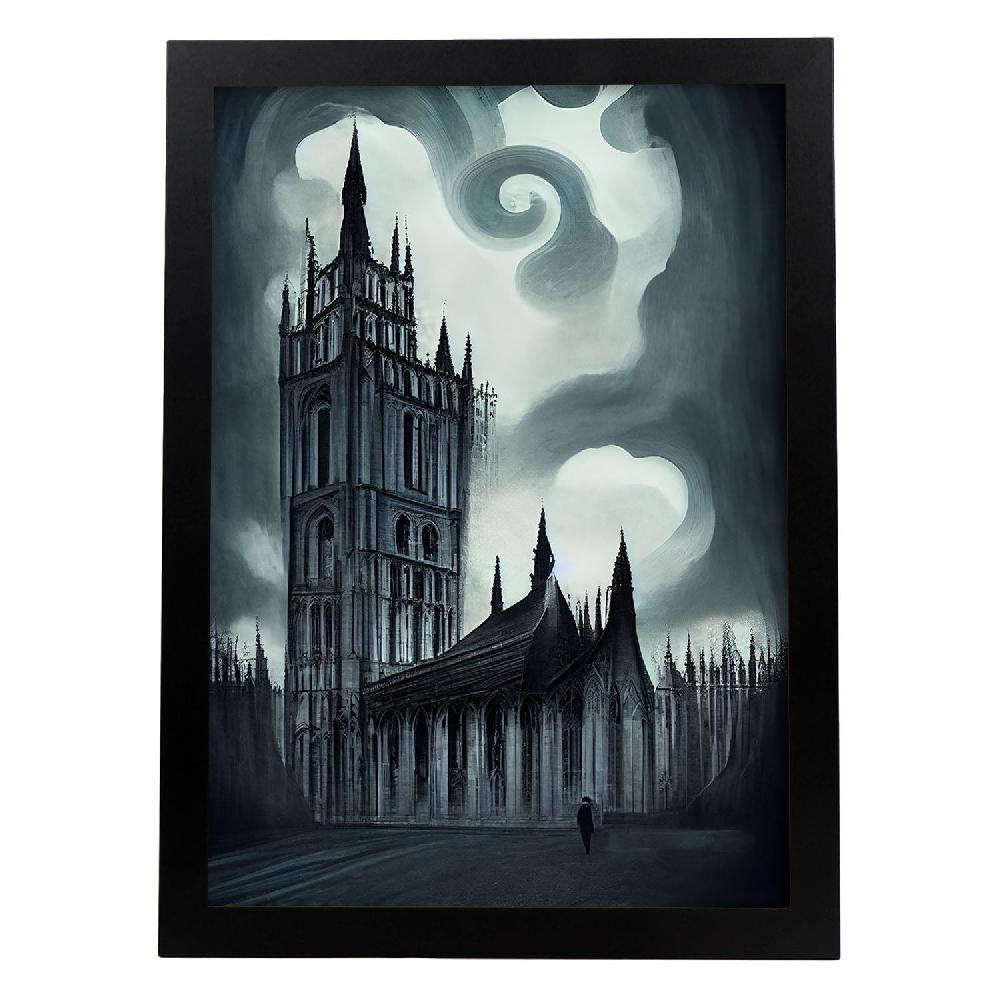 nacnic Lámina Nacnic de la Abadía de Westminster al estilo T. Burton