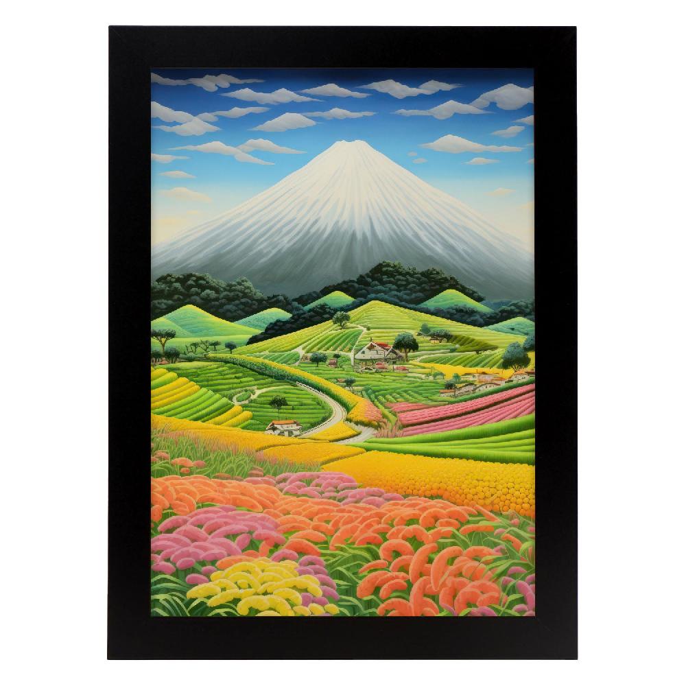 Nacnic Lámina Nacnic De Monte Fuji En Estilo Japonés Ecléctico