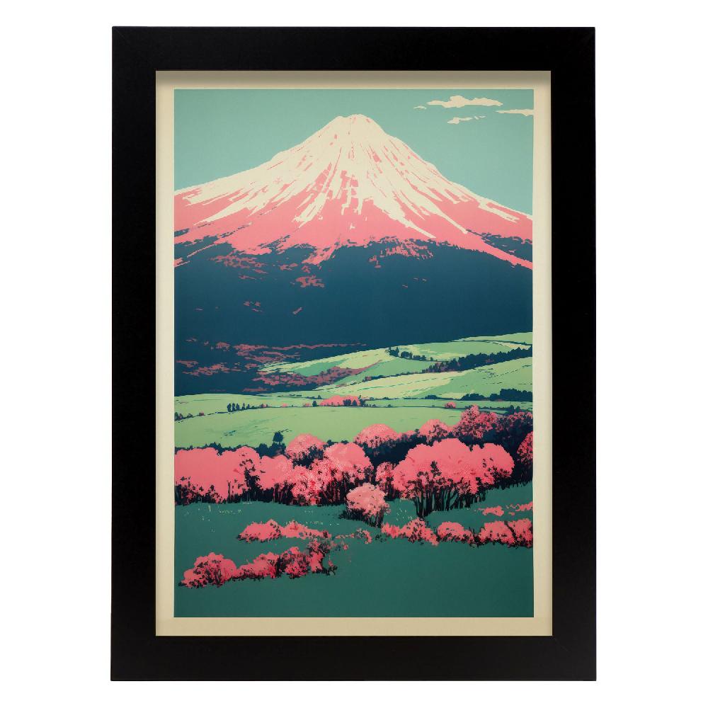 Nacnic Lamina Nacnic De Mt. Fuji Majestuoso En Japonés Ecléctico