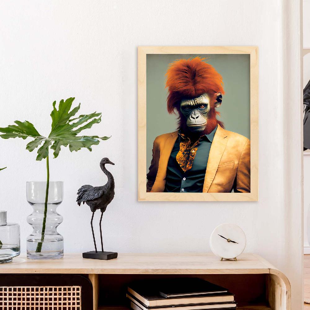 Nacnic Lámina Nacnic De Orangután Vestido En Ropa Humana