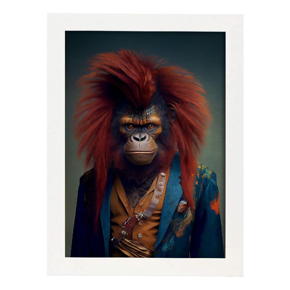 Nacnic Lámina Nacnic De Orangután Vestido Para Diseño De Interiores