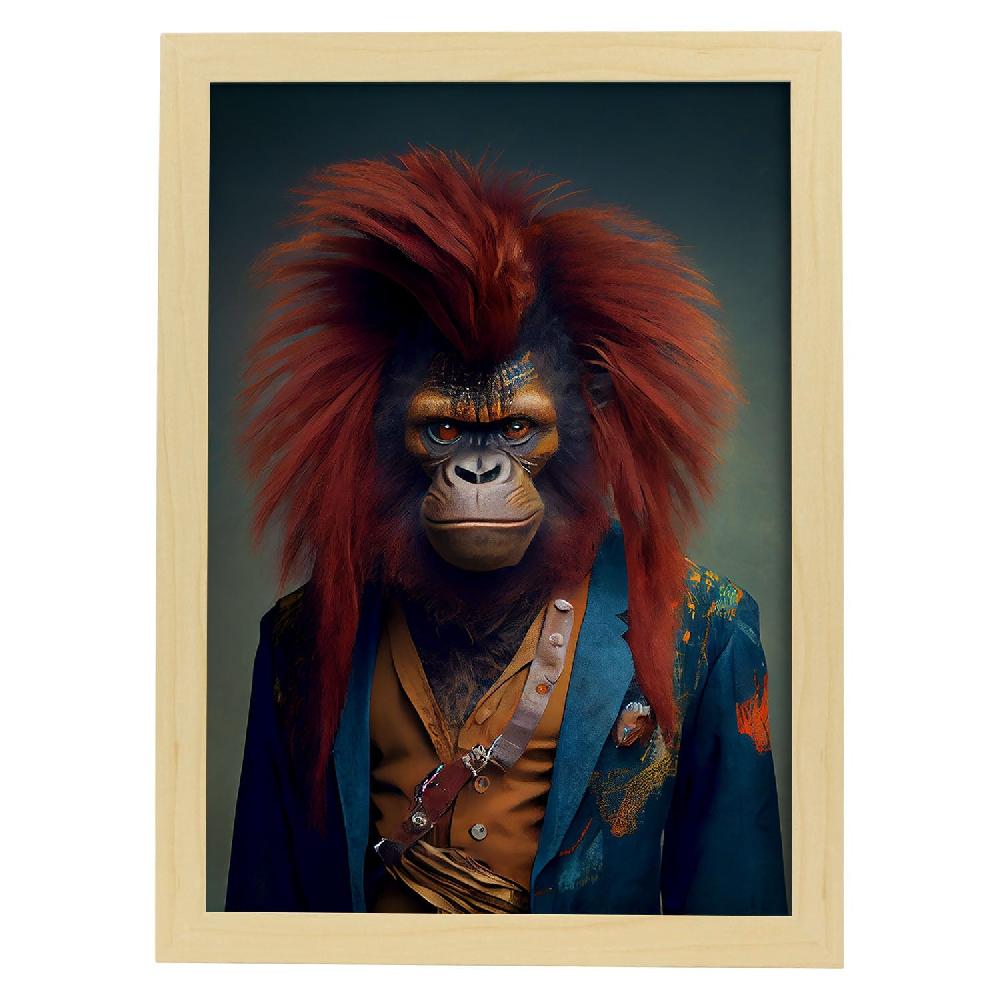 Nacnic Lámina Nacnic De Orangután Vestido Para Diseño De Interiores