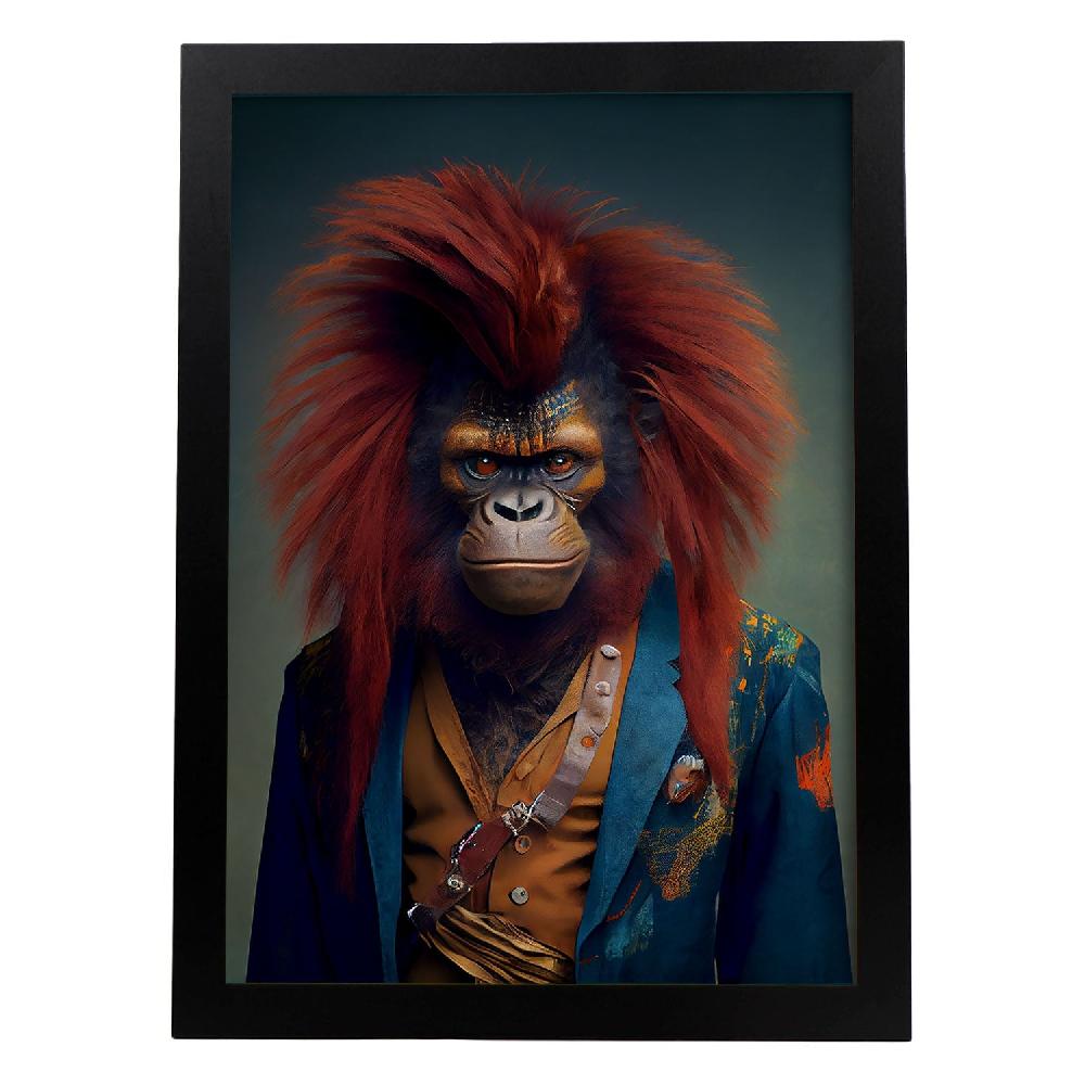 nacnic Lámina Nacnic de Orangután Vestido para Diseño de Interiores