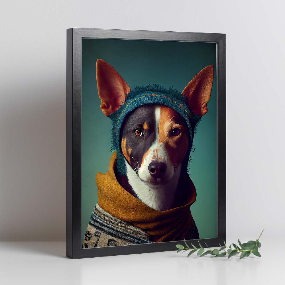 Nacnic Lámina Nacnic De Perro Canaan Vestido Con Ropa Humana