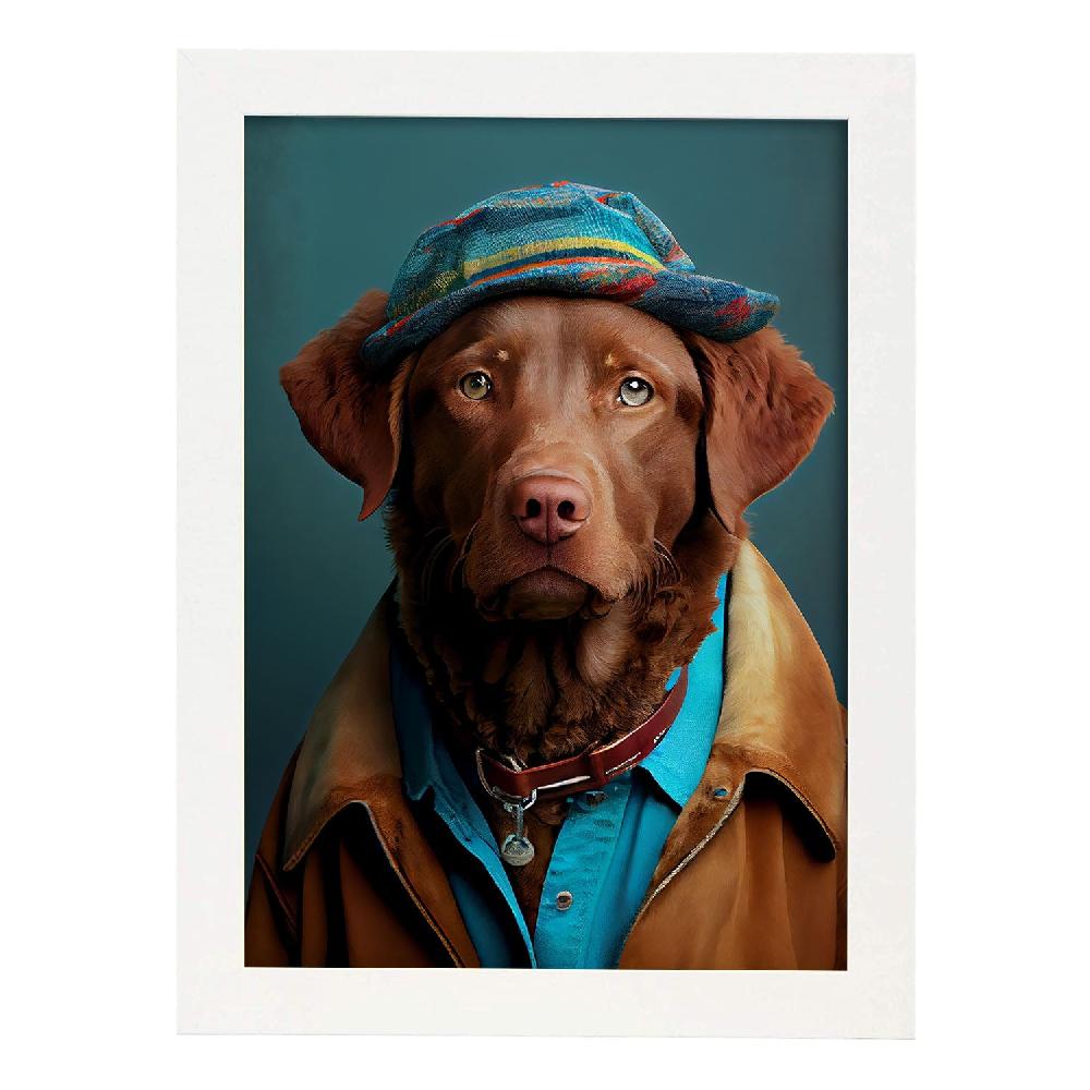 Nacnic Lámina Nacnic De Perro Chesapeake Bay Retriever Vestido 2 Para Diseño De Interiores