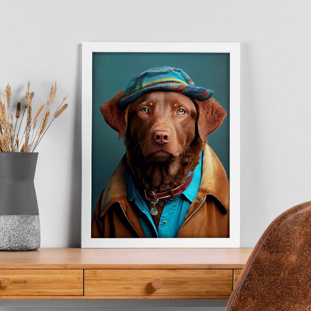 Nacnic Lámina Nacnic De Perro Chesapeake Bay Retriever Vestido 2 Para Diseño De Interiores