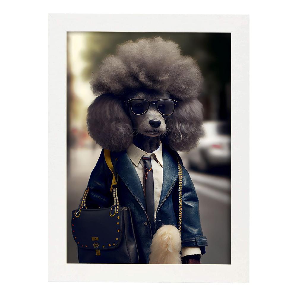 Nacnic Lámina Nacnic De Poodle Cooperativo En Fotografía A Todo Color