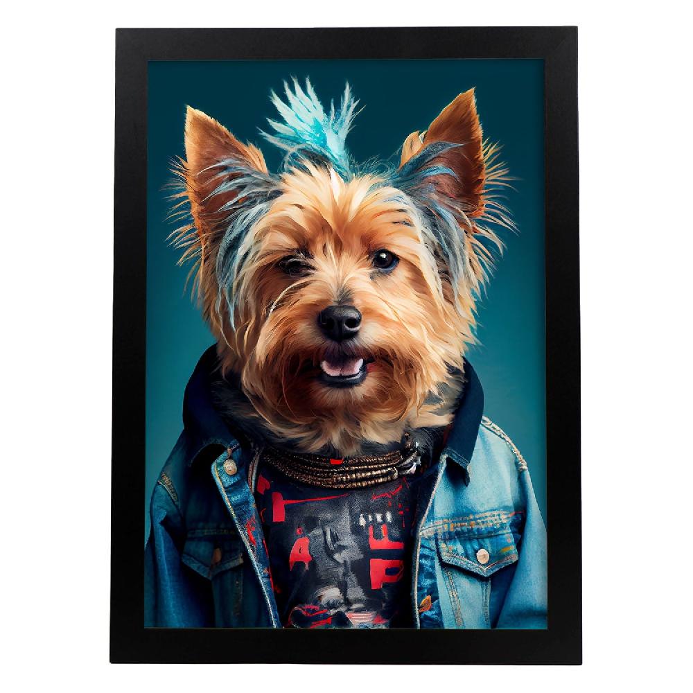nacnic Lámina Nacnic de Terrier Australiano Vestido como Humano