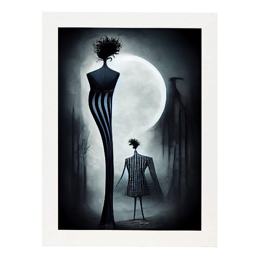 Nacnic Lámina Nacnic Diseñador Generoso Al Estilo T. Burton