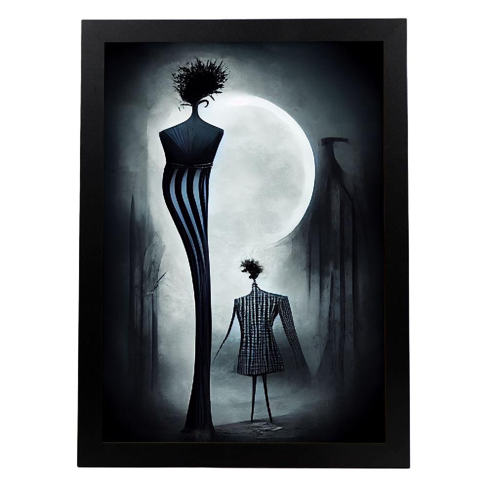 nacnic Lámina Nacnic Diseñador Generoso al estilo T. Burton