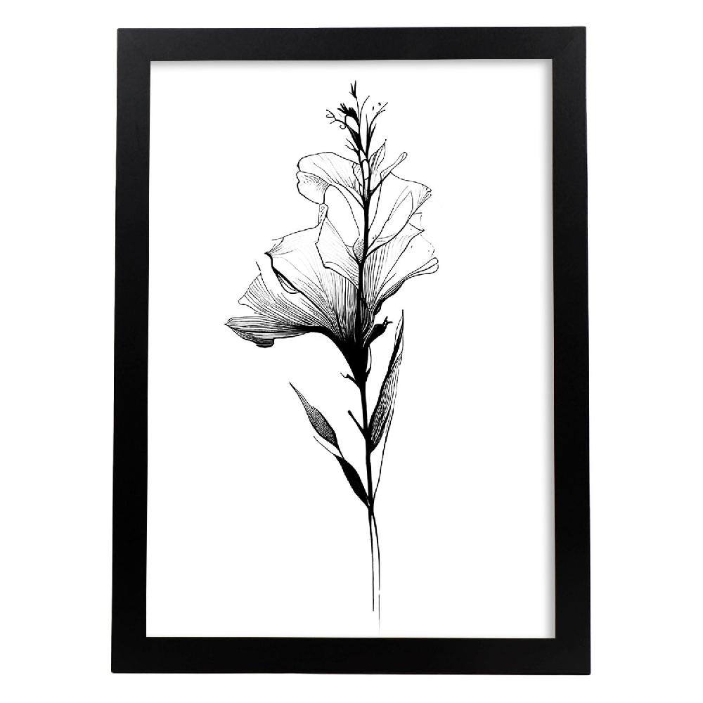 nacnic Lámina Nacnic Gladiolus Arte Minimalista en Línea_3