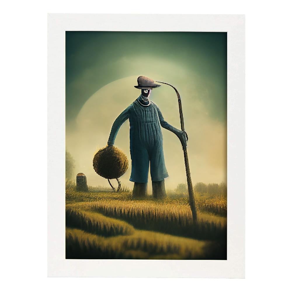 Nacnic Lámina Nacnic Granjero Audaz Estilo T. Burton