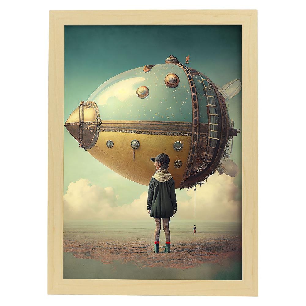 Nacnic Lámina Nacnic Infinitas Posibilidades Vintage Weird 107 Para Diseño De Dormitorio O Sala De Estar
