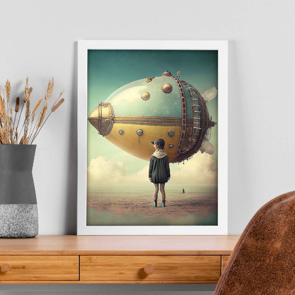 Nacnic Lámina Nacnic Infinitas Posibilidades Vintage Weird 107 Para Diseño De Dormitorio O Sala De Estar