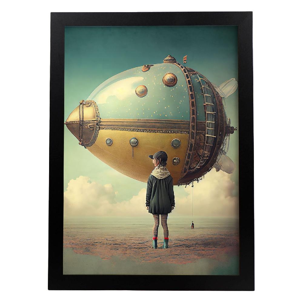 nacnic Lámina Nacnic Infinitas Posibilidades Vintage Weird 107 para Diseño de Dormitorio o Sala de Estar