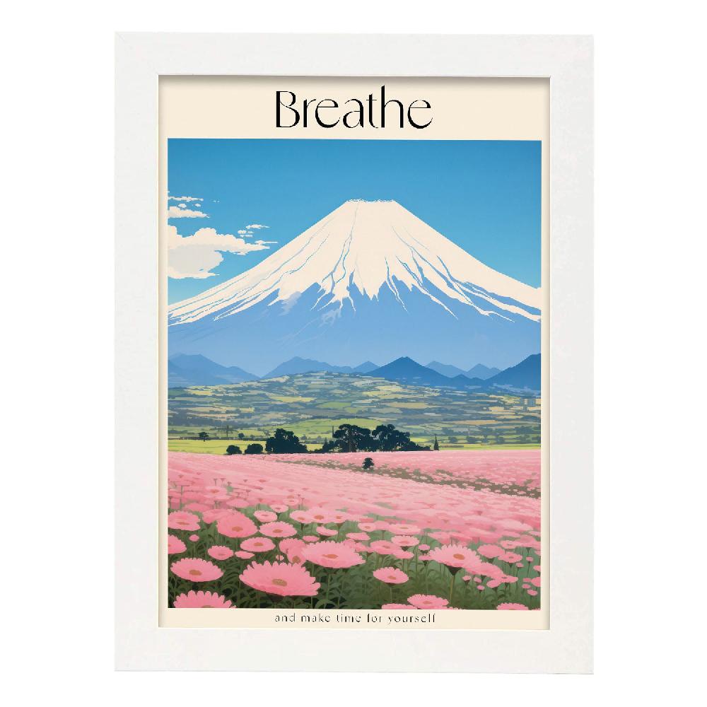 Nacnic Lamina Nacnic Magnífico Mt.Fuji En Japonés Ecléctico
