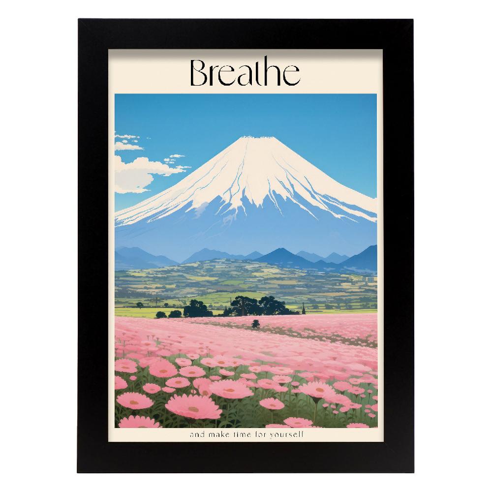 Nacnic Lamina Nacnic Magnífico Mt.Fuji En Japonés Ecléctico
