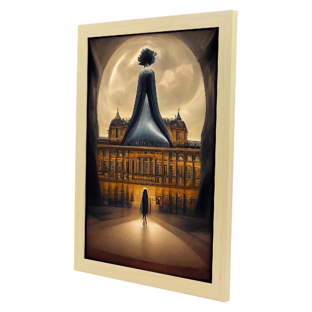 Nacnic Lámina Nacnic Museo Del Louvre 2 Al Estilo De T. Burton En Arte Gótico Y Oscuro Para Decoración De Interiores