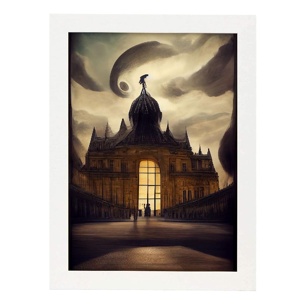 Nacnic Lámina Nacnic Museo Del Louvre Estilo T. Burton