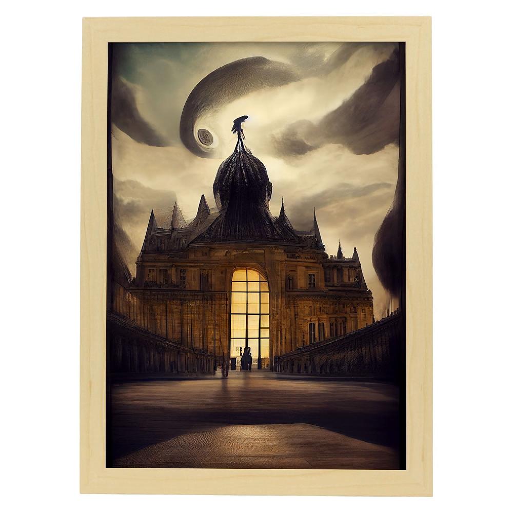 Nacnic Lámina Nacnic Museo Del Louvre Estilo T. Burton