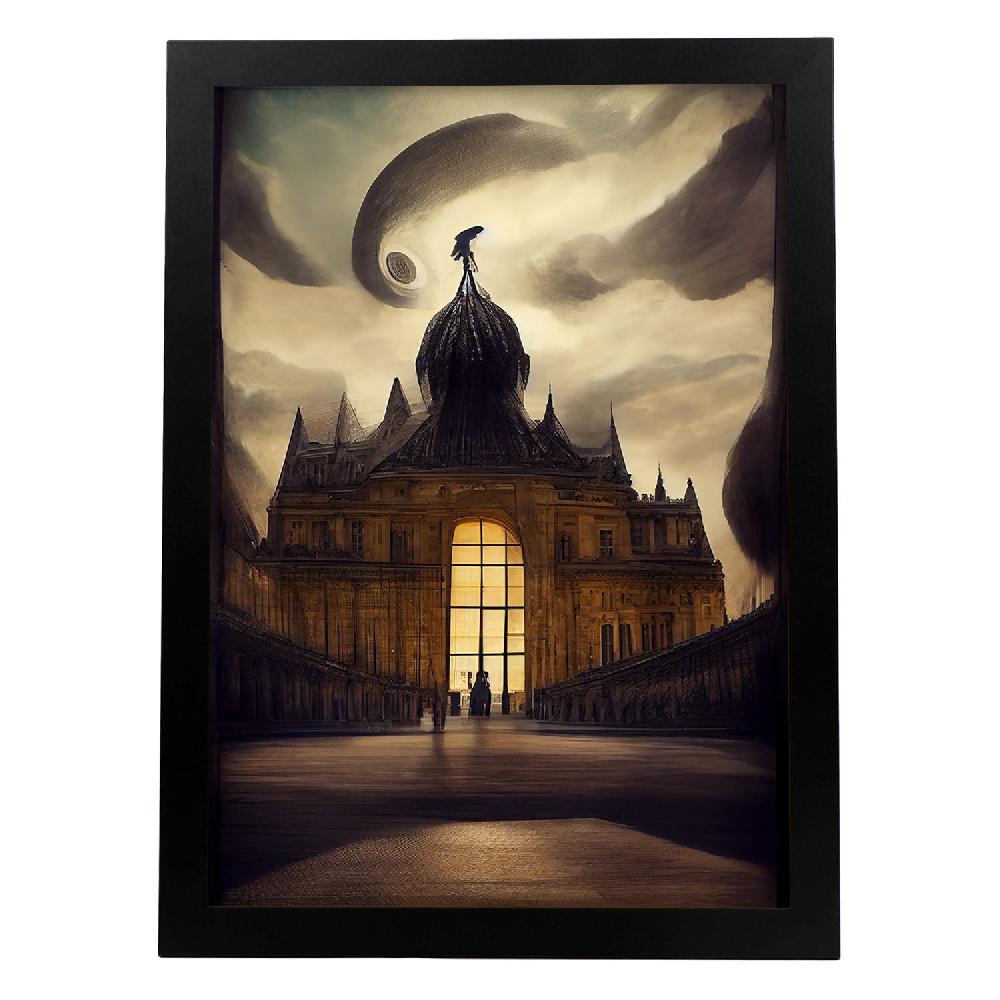 nacnic Lámina Nacnic Museo del Louvre Estilo T. Burton