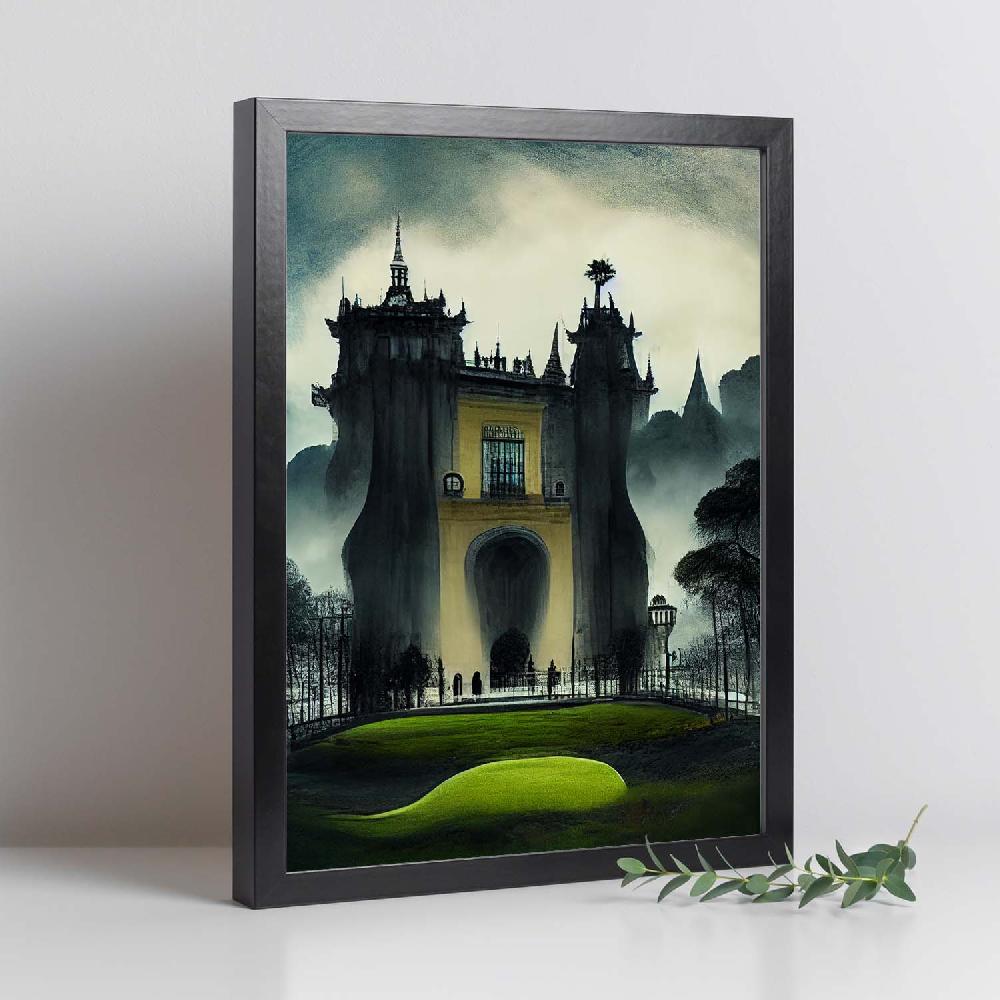 Nacnic Lámina Nacnic Palacio De La Pena Estilo T. Burton