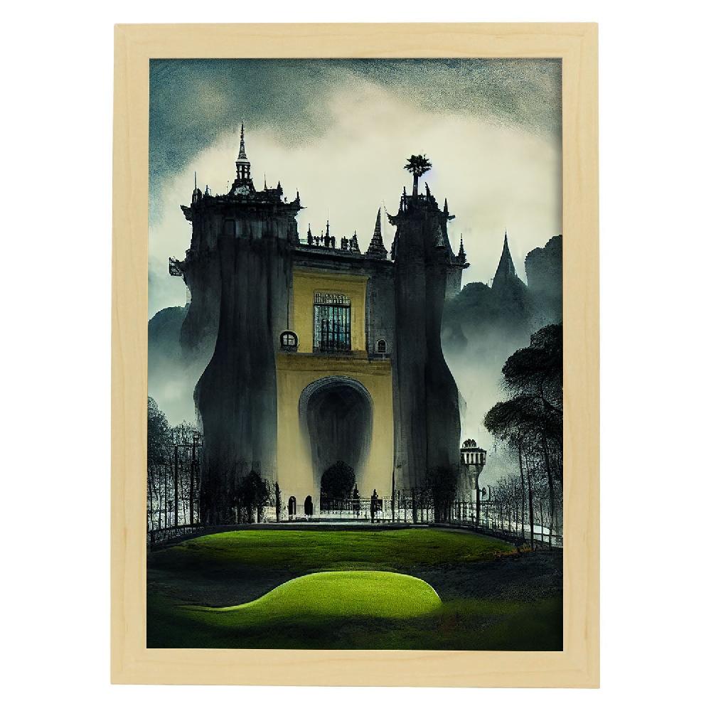 Nacnic Lámina Nacnic Palacio De La Pena Estilo T. Burton