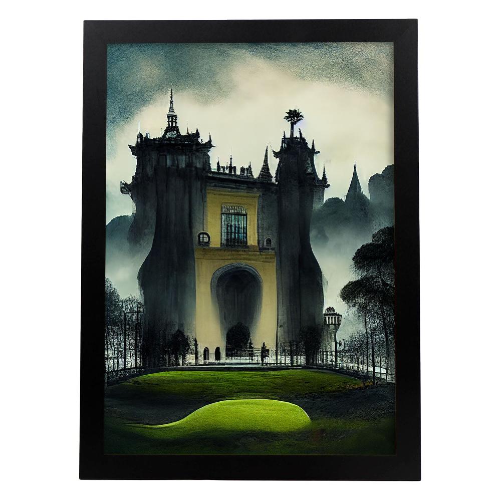 nacnic Lámina Nacnic Palacio de la Pena Estilo T. Burton