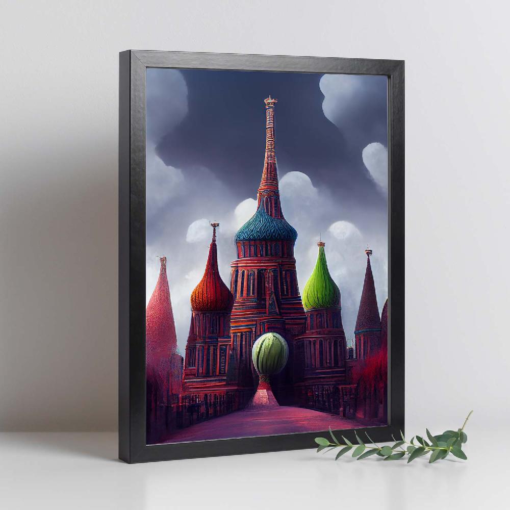 Nacnic Lámina Nacnic San Basilio En Estilo T. Burton