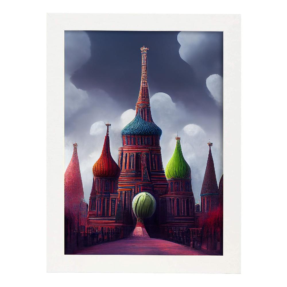 Nacnic Lámina Nacnic San Basilio En Estilo T. Burton