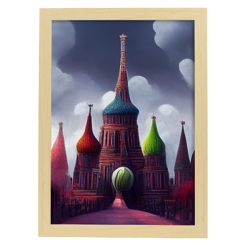 Nacnic Lámina Nacnic San Basilio En Estilo T. Burton