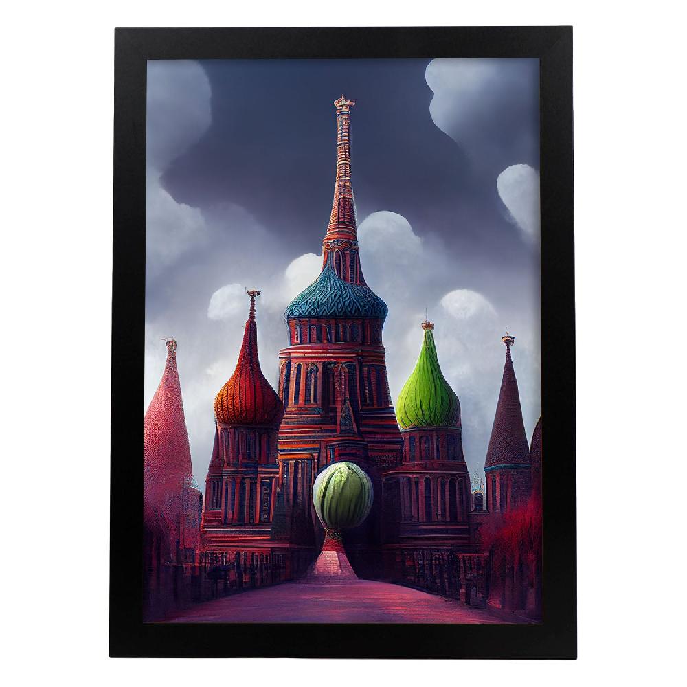 nacnic Lámina Nacnic San Basilio en Estilo T. Burton