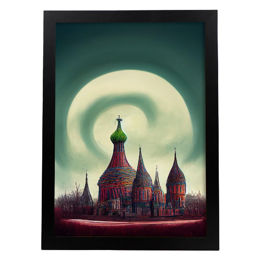 nacnic Lámina Nacnic San Basilio Leal Estilo T. Burton en Arte Gótico y Oscuro