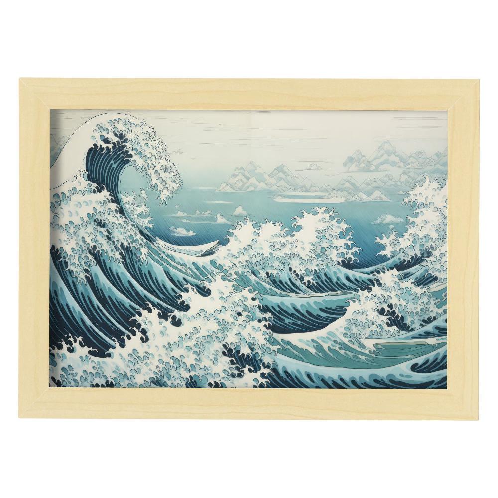 Nacnic Lamina Nacnic Surf De Aplomo En Japonés Ecléctico