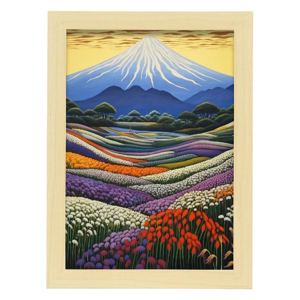 Nacnic Lámina Nacnic Transcedente Monte Fuji En Japonés Ecléctico