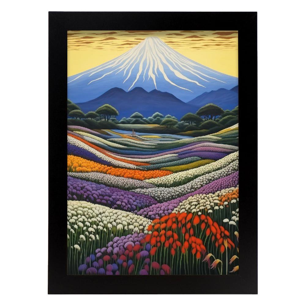 Nacnic Lámina Nacnic Transcedente Monte Fuji En Japonés Ecléctico