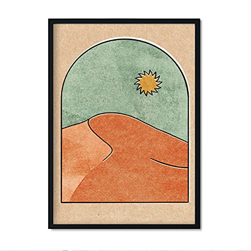 nacnic Lámina Neutral 8 con Ilustraciones Abstractas en Tonos Pastel
