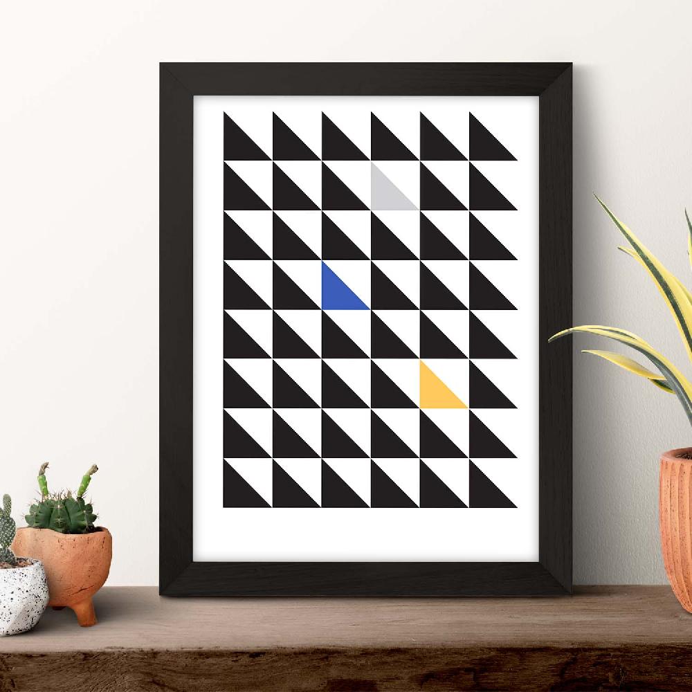 Nacnic Lámina Nórdica Amarillo Morado Con Dibujos De Líneas