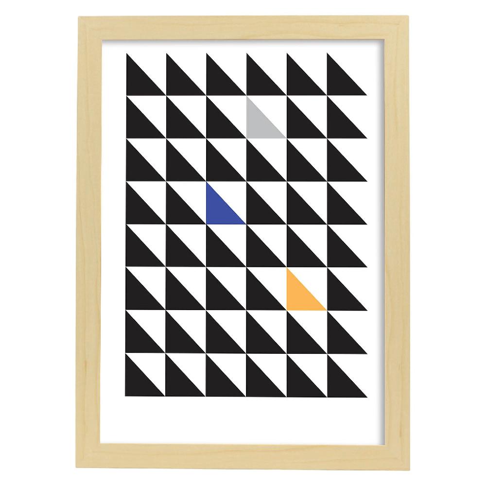 Nacnic Lámina Nórdica Amarillo Morado Con Dibujos De Líneas