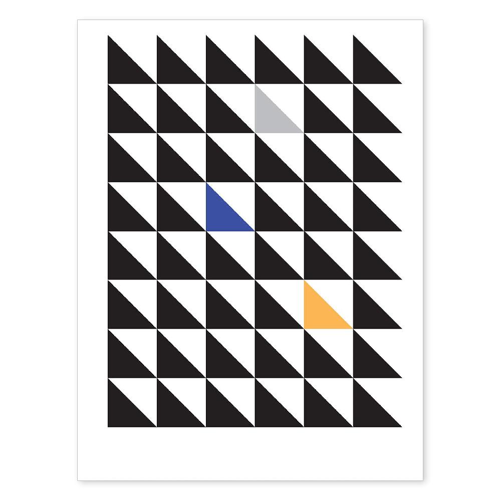 nacnic Lámina Nórdica Amarillo Morado con Dibujos de Líneas