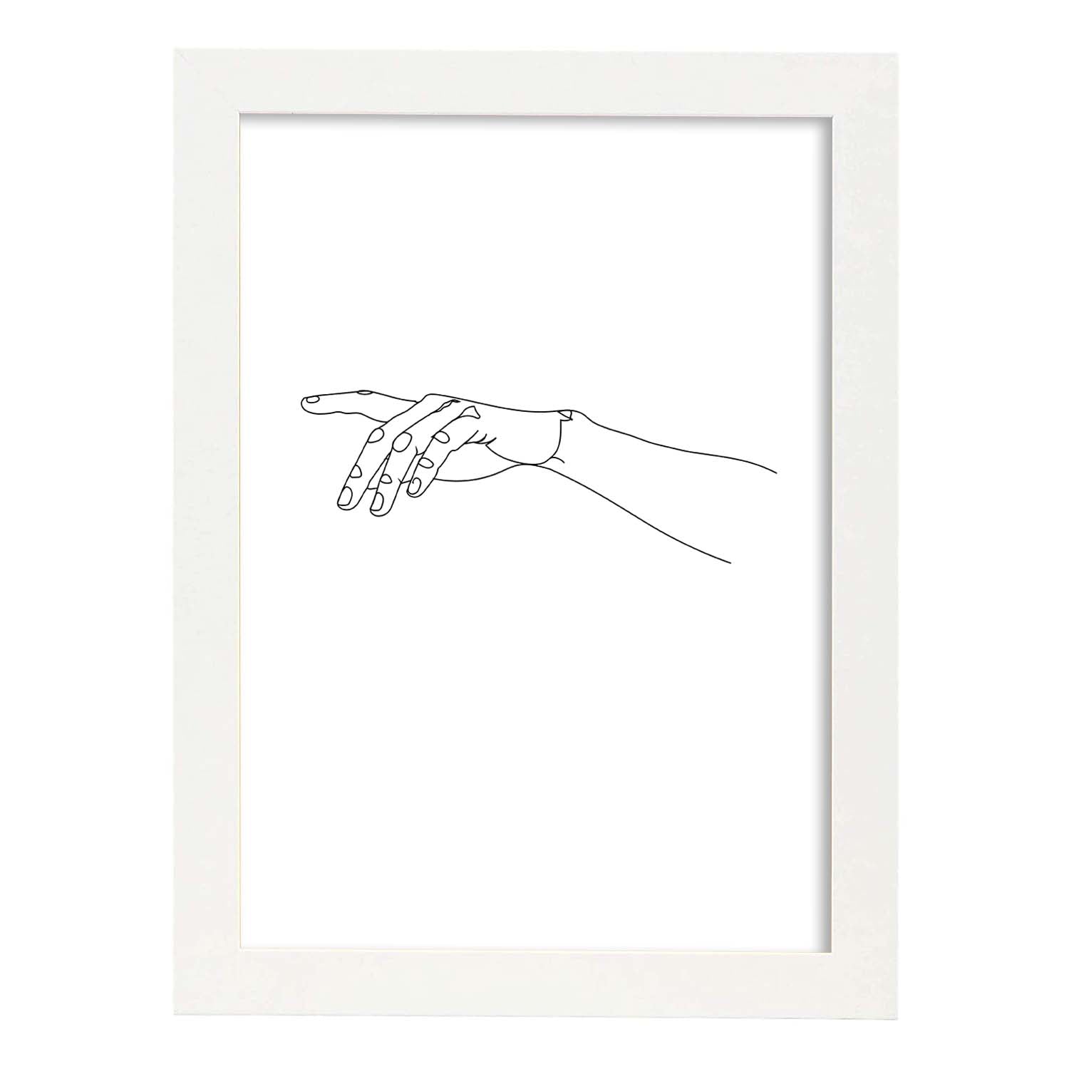 Nacnic Lámina Nórdica Señalandote Con Dibujos A Una Línea