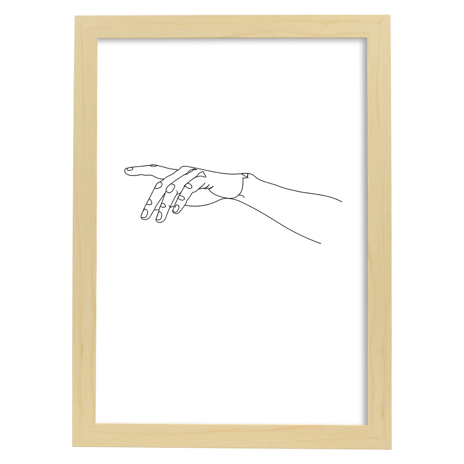 Nacnic Lámina Nórdica Señalandote Con Dibujos A Una Línea