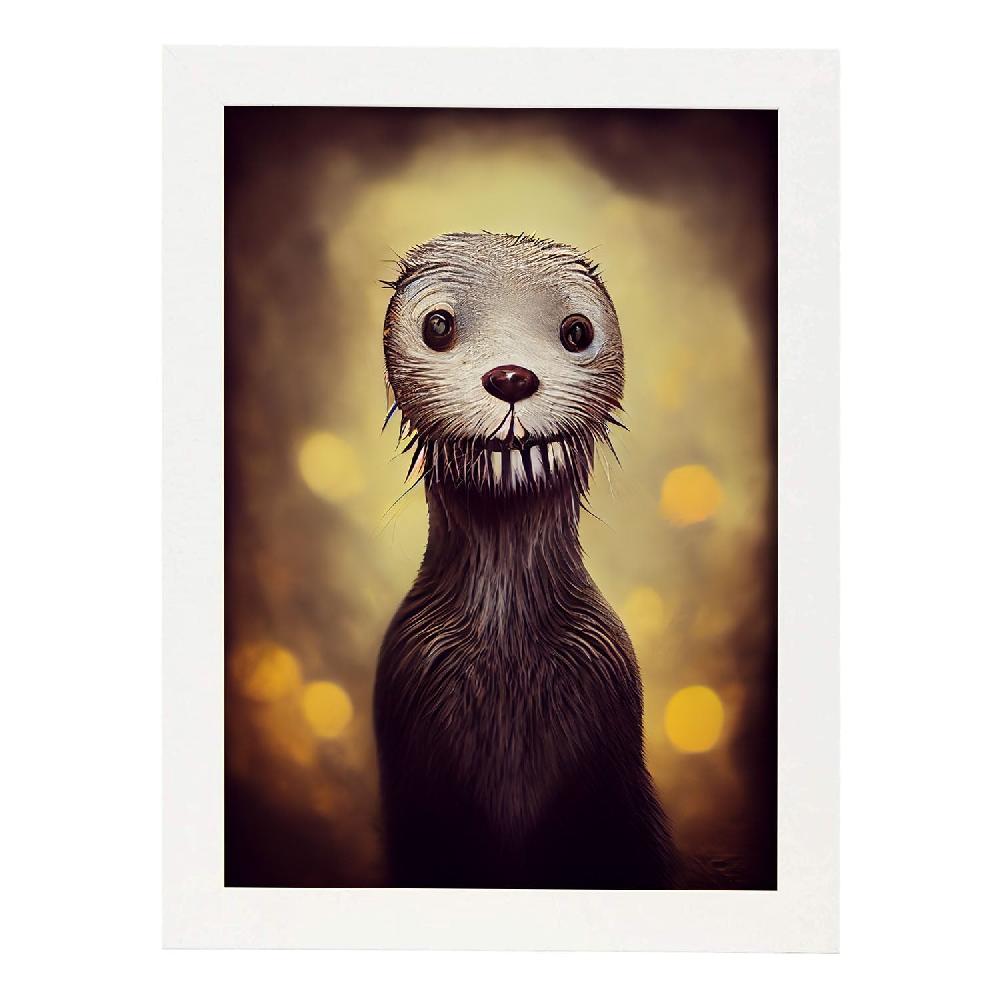 Nacnic Lámina Nutria Optimista Estilo T. Burton De Nacnic