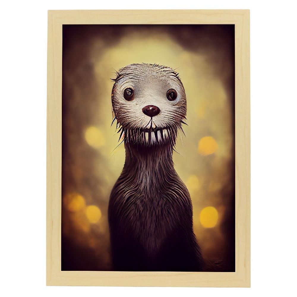 Nacnic Lámina Nutria Optimista Estilo T. Burton De Nacnic