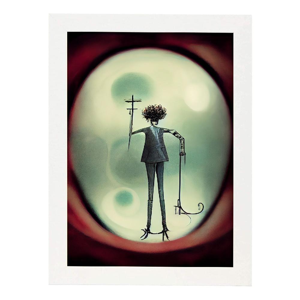 Nacnic Lámina Oculista Imaginativo Estilo T. Burton De Nacnic