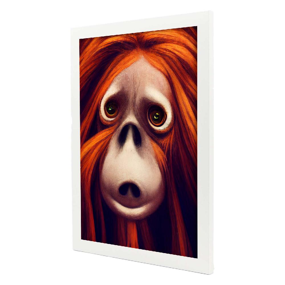 Nacnic Lámina Orangután Tolerante Estilo T. Burton De Nacnic