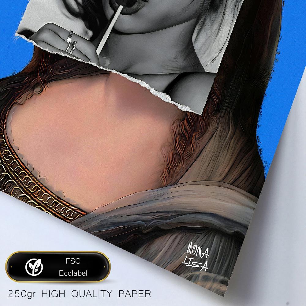 Nacnic Lámina Pop Art De Frida Van Gogh Y Mona Lisa