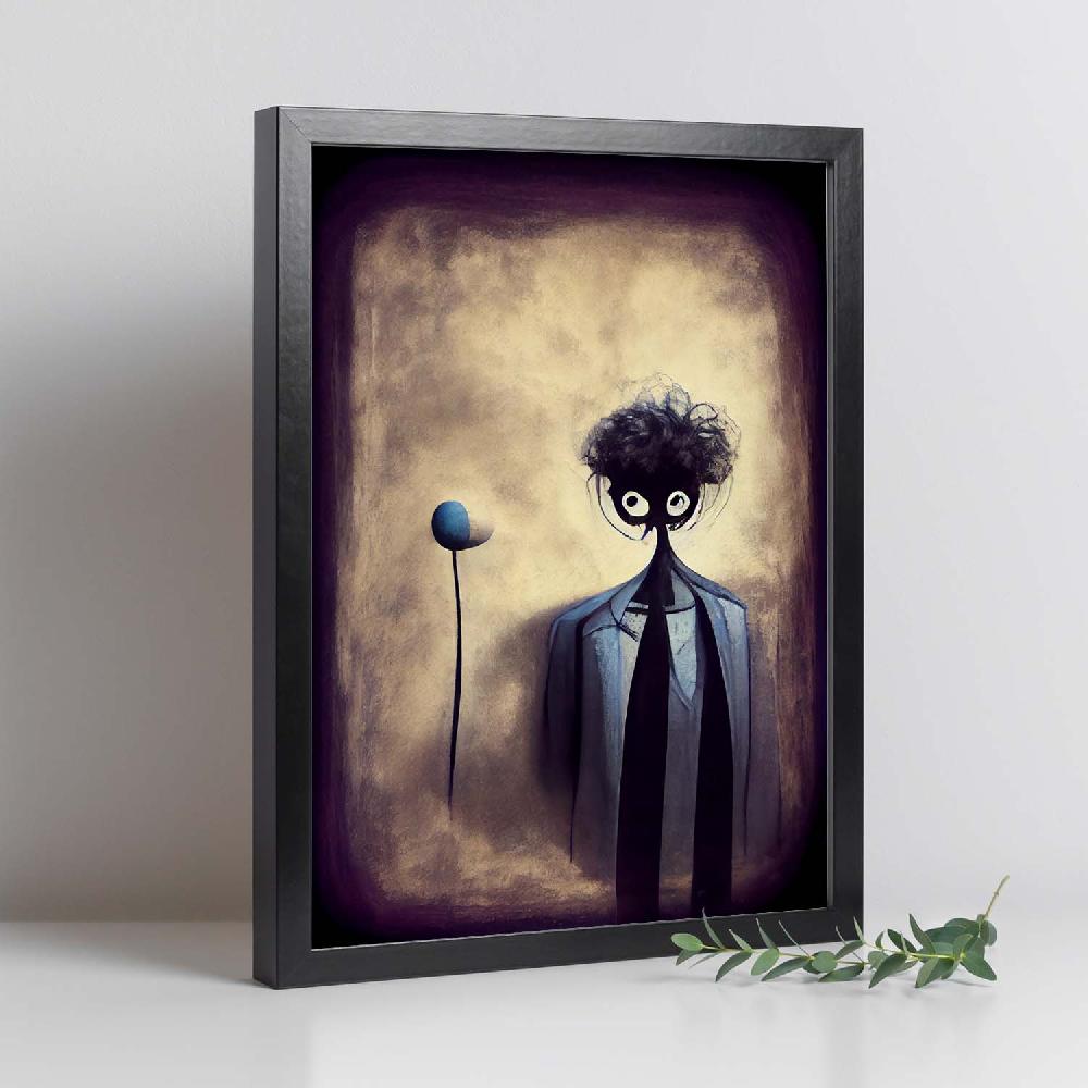 Nacnic Lámina Psicólogo Curioso Estilo T. Burton De Nacnic